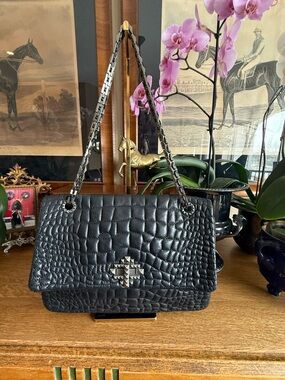 🩷❤️Stunning Lanvin Quilted Lambskin Leather Maxi XL Single Flap Bag❤️🩷